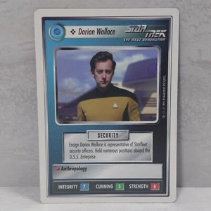 1994 Star Trek The Next Generation TCG CCG DARIAN WALLACE White Border - Picture 1 of 2