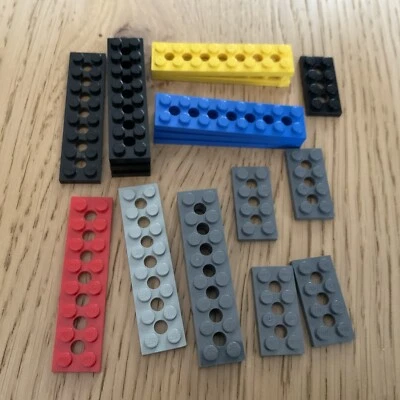 18x LEGO Platte Mit Löcher ,Plate, 2x4, 2x8, 3709, 3738 - Bild 1 von 3
