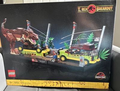 LEGO Jurassic World: T. rex Breakout (76956) Collectible Building Toy Retired - Image 1 of 4