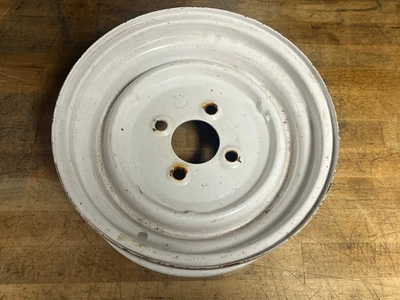 Rueda de llanta para tractor cortacésped remolque 12x4 - 4 orificios orejetas 4" espacio para orejetas Foto 1 de 4