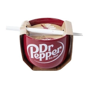 Dr Pepper Ciotola per Spaghetti in Ceramica "Its a Pepper Thing" Bacchette con Confezione Cucchiaio - Foto 1 di 8