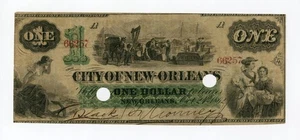 1862 $1 The City of New-Orleans - New Orleans, LOUISIANA Note - Picture 1 of 2
