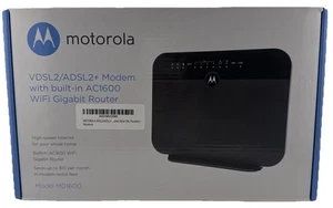 Módem Motorola MD1600 VDSL2/ADSL2+ y router Gigabit WiFi AC1600 - negro - Imagen 1 de 7