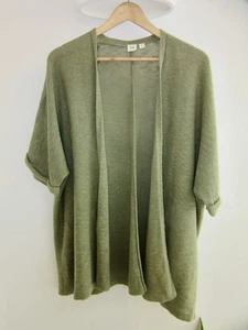 GAP Shrug Cardigan Thowover sage green size M/L 14/16/18 - Picture 1 of 3