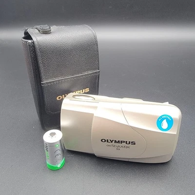 Olympus Stylus Epic DLX 35mm F/2.8 Film Camera W/ Case Point and Shoot - TESTED - Image 1 of 4