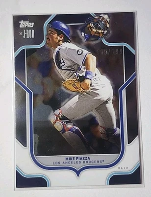 Mike Piazza #169/199 Chrome Parallel 2023 Topps X J-Rod Baseball - Image 1 of 3