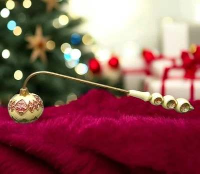 Vintage Boston Warehouse Opulent Ornaments Candle Snuffer Christmas 1999 10" - Image 1 of 4