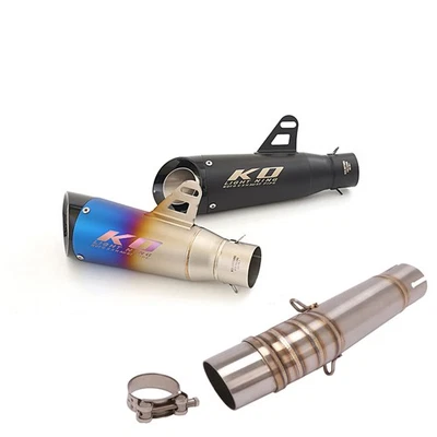 Tubo silenciador punta de enlace medio escape deslizable para Honda NC750X NC700X 2013-2017 Foto 1 de 4