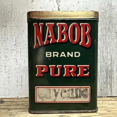 Vintage Nabob Spice Tin -  Cayenne - Kelly Douglas & Co Vancouver BC Advertising - Image 1 of 4