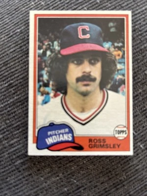 1981 Topps Baseball Card #170 Ross Grimsley Cleveland Indians NmMt Free Shipping - Image 1 of 3