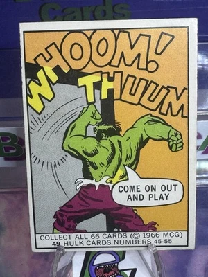 1966 MCG Marvel Incredible Hulk Trading Card #49 - Image 1 of 4