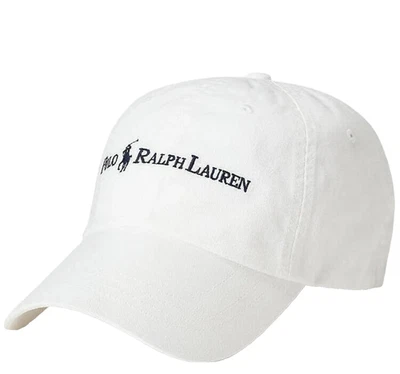 Polo Ralph Lauren Men’s Classic White Embroidered Dad Hat Adjustable Cap NWT - Image 1 of 4