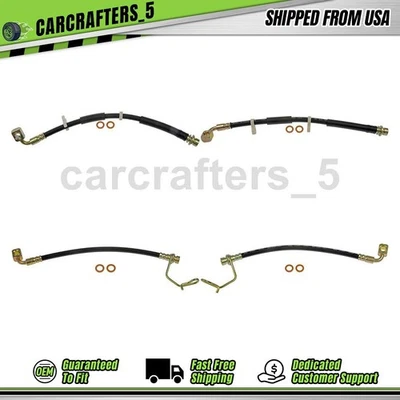 4 mangueras hidráulicas de freno delantero trasero para Dodge Nitro 2009-2011 3,7 L Foto 1 de 4