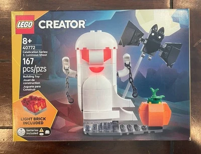 LEGO 40772 - NEW! - Celebration Series 3 Luminous Ghost Halloween w/Light Brick - Image 1 of 4
