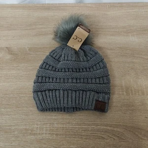 CC Beanie Classic Matching Fur Pom Beanie...Grau - Bild 1 von 6