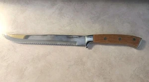 CUCHILLO DE COCINA HOJA DENTADA ACERO INOXIDABLE 8". Longitud total 13". - Imagen 1 de 23