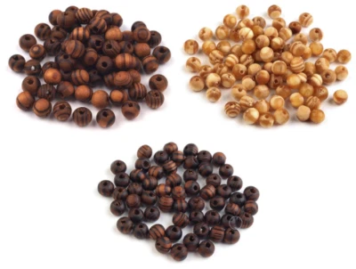 Holzperlen Wurzelholz 8mm - 10 / 20 / 50 / 100 Stück - Bild 1 von 4