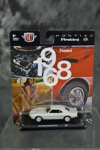 M2 Machines 1:64 Scale Auto Drivers 1968 Pontiac Firebird 400 H.O. White - Picture 1 of 2