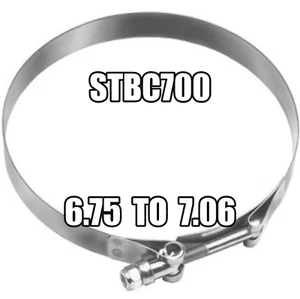 DIXON 7 inch Stainless Steel T-Bolt Hose Clamp - STBC700 - Picture 1 of 2