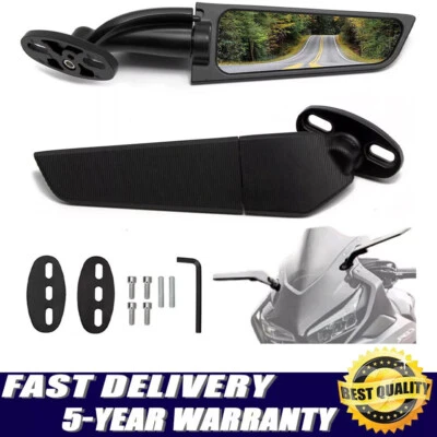 Регулируемые зеркала заднего вида с ветровым крылом для Suzuki GSXR600 GSXR750 GSXR250R - Изображение 1 из 4
