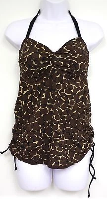 Traje de baño Liz Lange Maternity Swim Target marrón TOP SOLO XS y pequeño Foto 1 de 4