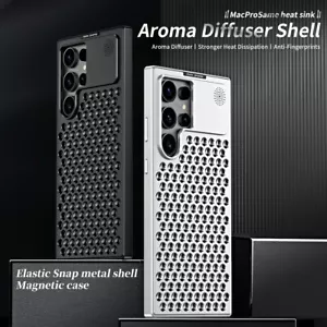 Custodia antiurto Metal Heat Dissipa Snap per Samsung S25 S24 S23 S22 Ultra + S24 - Foto 1 di 26