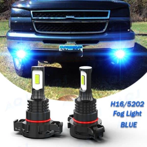 Kit de 2 luces antiniebla LED H16 5202 2504 8000K azul 100W xenón azul bombilla LED - Imagen 1 de 10