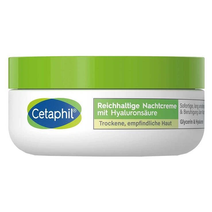 Cetaphil reichhaltige Nachtcreme mit Hyaluronsäure · 48 g · PZN 14136588