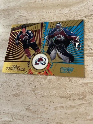1997-98 Pacific Dynagon Hockey #138 Colorado Avalanche - Forsberg / Roy - HOF MT - Image 1 of 2