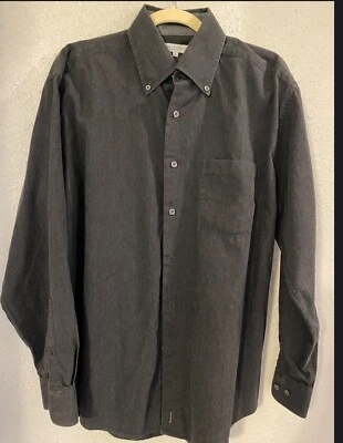 Рубашка Alex Cannon L мужская с длинным рукавом на пуговицах - Изображение 1 из 3