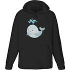 'Cute Whale' Adult Hoodie / Hooded Sweater (HO038224)