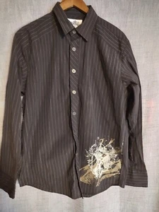 Level Ten Button Up Longsleeve W/ Pinstripes....Size Large - Picture 1 of 6