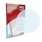 atFoliX 3x Screen Protection Film for Kospet Tank S1 Screen Protector clear