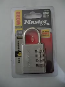 Master Lock 1-9/16in. Wide - Word Combination Padlock 643DWD FREE SHIPPING NEW - Picture 1 of 2