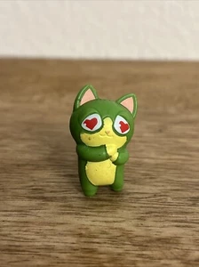 LOST KITTIES SERIES 1 Green Cat 1.5” Action Figure PVC BONBON 2018 Toy - Picture 1 of 8