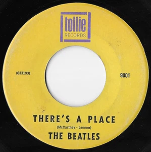 The Beatles There's A Place / Twist And Shout Rare Purple Box Tollie VG++ 45 - Foto 1 di 4