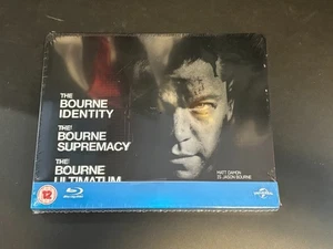 THE BOURNE IDENTITY (X3) Set - STEEL BOOK BLU RAY - NEW SEALED steelbook - Picture 1 of 1