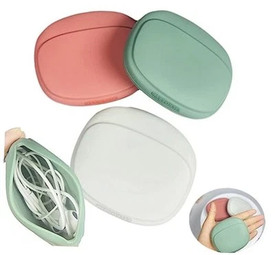 Organizador de auriculares de silicona - Estuche de almacenamiento con cable de datos - Mini caja de llaves - Portátil  Foto 1 de 4