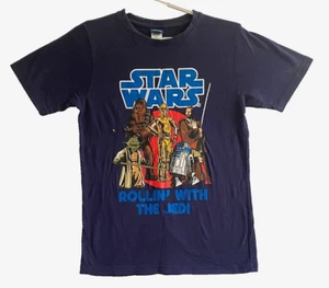 Star Wars T-Shirt Child Size 14 Lucas Films ROLLIN WITH THE JEDI Collectible - Picture 1 of 7