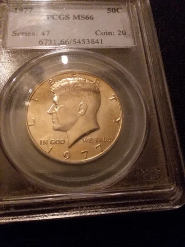 1977 NGC MS66 KENNEDY HALF DOLLAR ** RARE GEM / SUPERB BRILLIANT UNCIRCULATED ** Cover