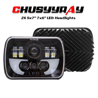 Faros LED 2x6 5X7" bombilla alta/baja aptos para Chevrolet Monte Carlo 1978 1979 Foto 1 de 4