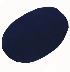 mb101n Navy Blue Plain Round Velvet Style Cushion Cover/Pillow Case Custom Siz - Picture 1 of 6