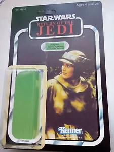 1983 Leia Endor Poncho kit de restauración Kenner Jedi autoadhesivo blíster peeling - Imagen 1 de 2