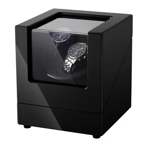 4 Level Speed Double Watch Automatic Rotating Winder Quiet Motorc Display Case - Picture 1 of 19