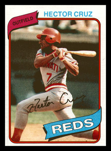 1980 Topps Hector Cruz Cincinnati Reds  #516 Near Mint NM