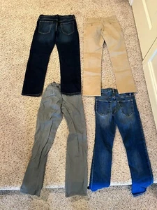 Lot of 4 Gap Kids Size 12 Slim Skinny Jeans and Khakis - Picture 1 of 2