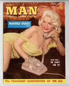 Modern Man Jan 1958 Jayne Mansfield, Tania Velia 60pgs Pinup Magazine M36572 - Picture 1 of 2