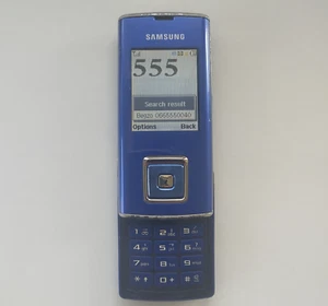 Teléfono Samsung SGH-J600 azul (botones táctiles defectuosos) basura para piezas o reparación - Imagen 1 de 10