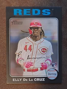 2024 Topps Heritage Mini # 473 Elly De La Cruz RC Black Border 35 /50 Reds - Bild 1 von 6