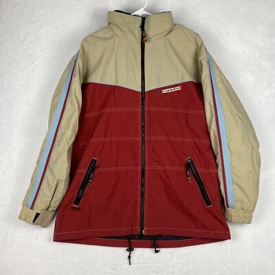 Rip Curl Jacket Mens Medium Mountainwear Beige Red Full Zip Hooded Outdoors - Image 1 of 4